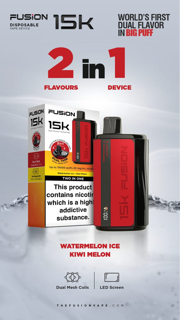 Fusion By IVG Dual Tank Two In One 20MG 15000 Puffs New Arrival