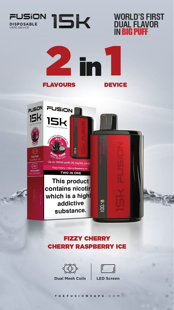 Fusion By IVG Dual Tank Two In One 20MG 15000 Puffs New Arrival