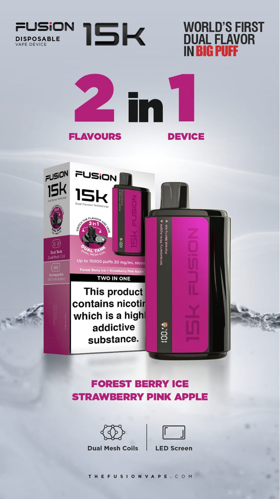 Fusion By IVG Dual Tank Two In One 20MG 15000 Puffs New Arrival