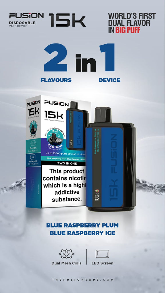 Fusion By IVG Dual Tank Two In One 20MG 15000 Puffs New Arrival
