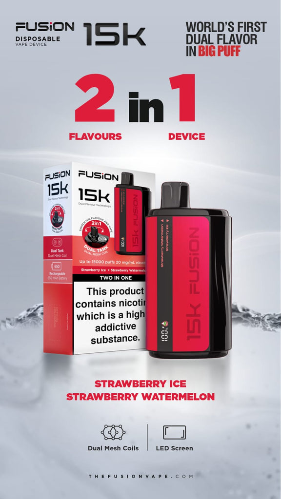 Fusion By IVG Dual Tank Two In One 20MG 15000 Puffs New Arrival