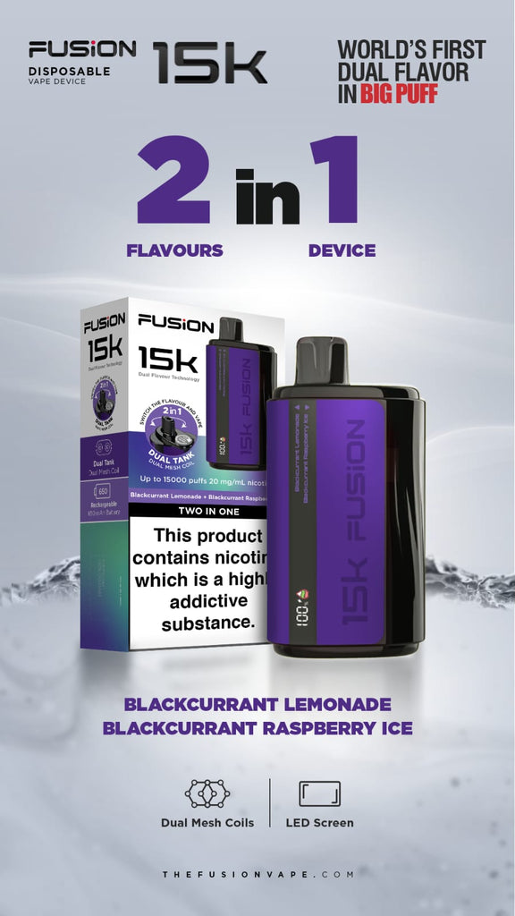 Fusion By IVG Dual Tank Two In One 20MG 15000 Puffs New Arrival
