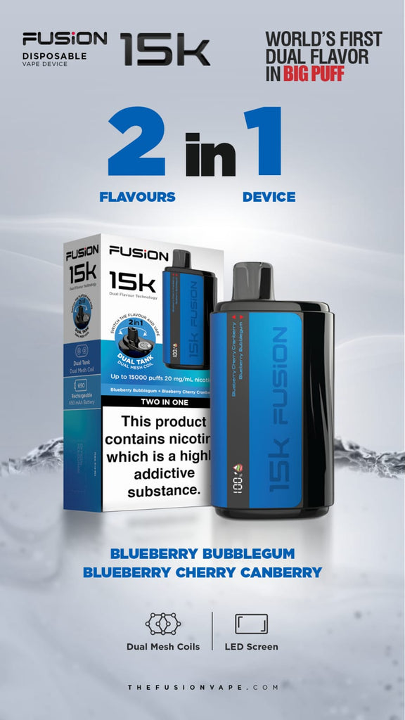 Fusion By IVG Dual Tank Two In One 20MG 15000 Puffs New Arrival