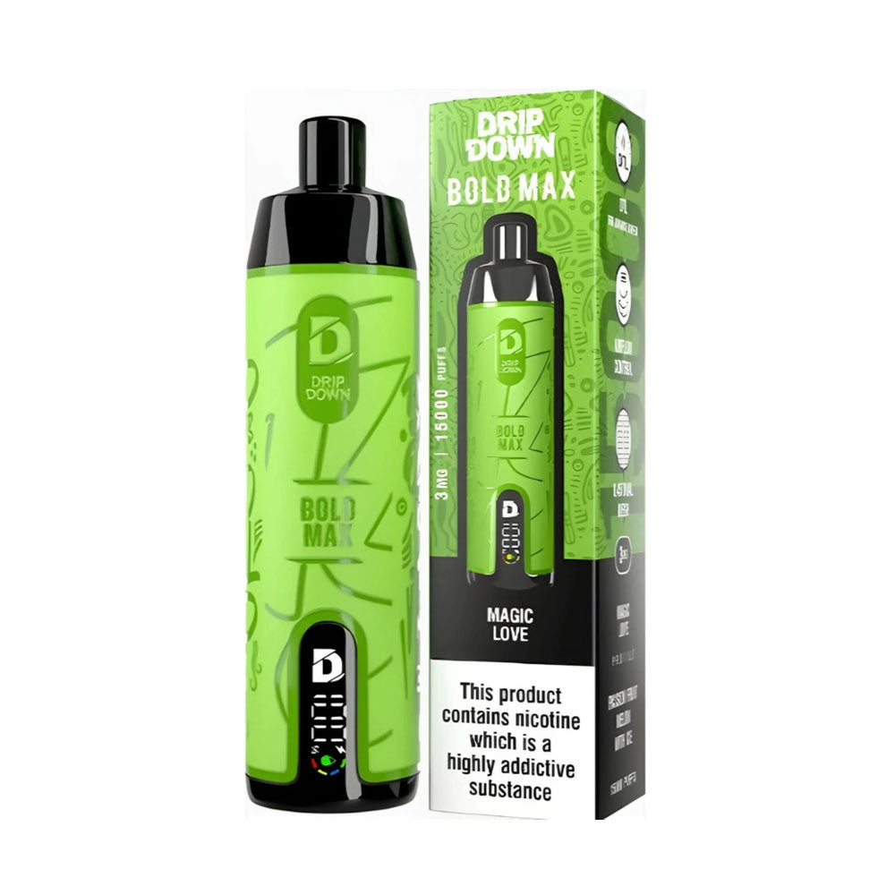 Drip Down Bold Max 3MG 15000 Puffs New Arrival
