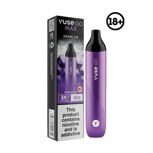 Vuse Go MAX Grape Ice 1500Puffs 34mg Disposable