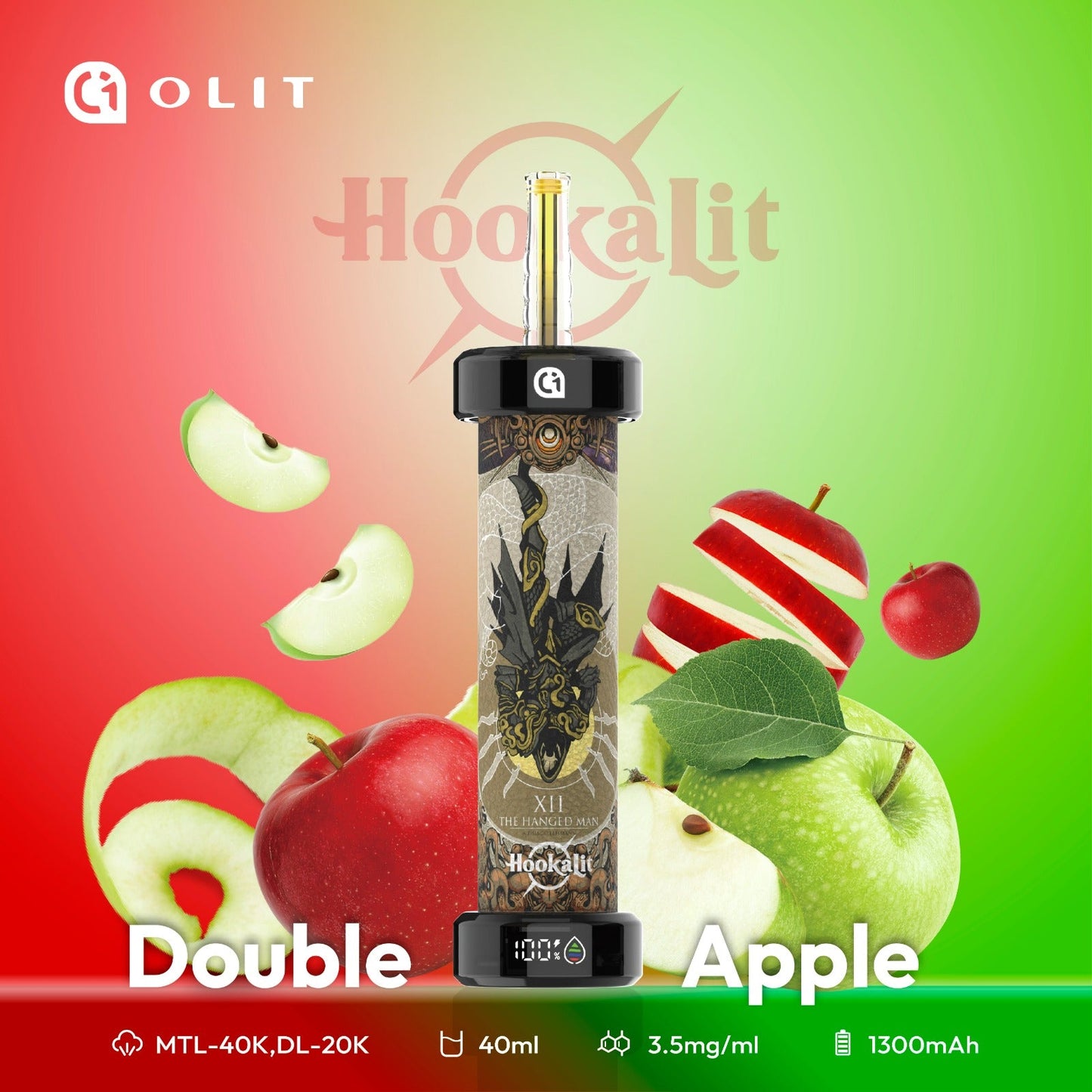 Hookalit 40000 Puffs 3.5mg 40ml 1300mAh Battery