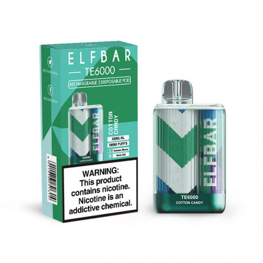 Elf Bar TE6000 Puffs 5% Disposable Kit