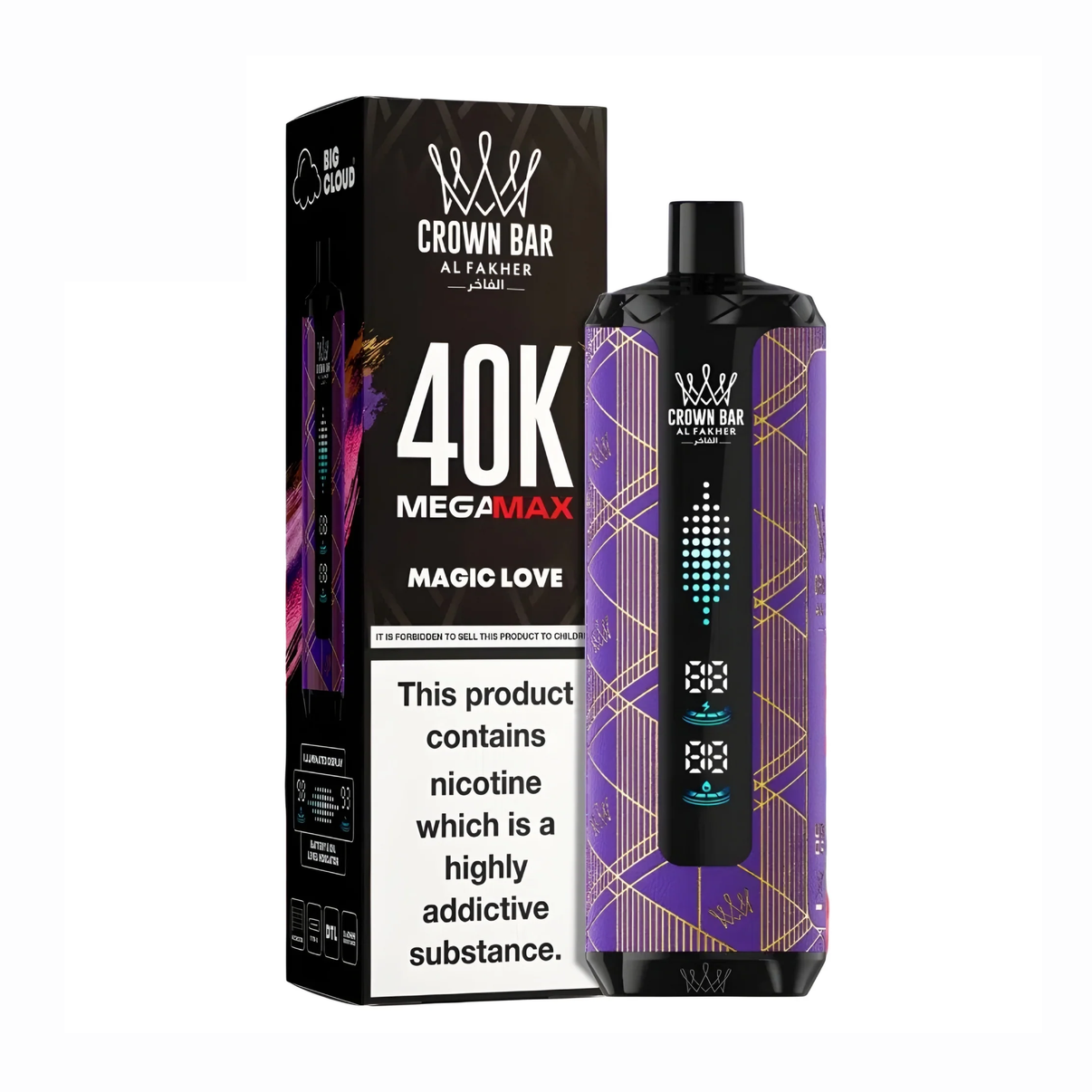 Al Fakhir Crown Bar Mega 40K Puffs Disposable