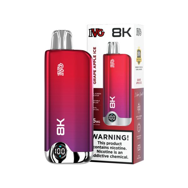 IVG 8000Puffs 35mg 600mAh Digital Screen Indicator