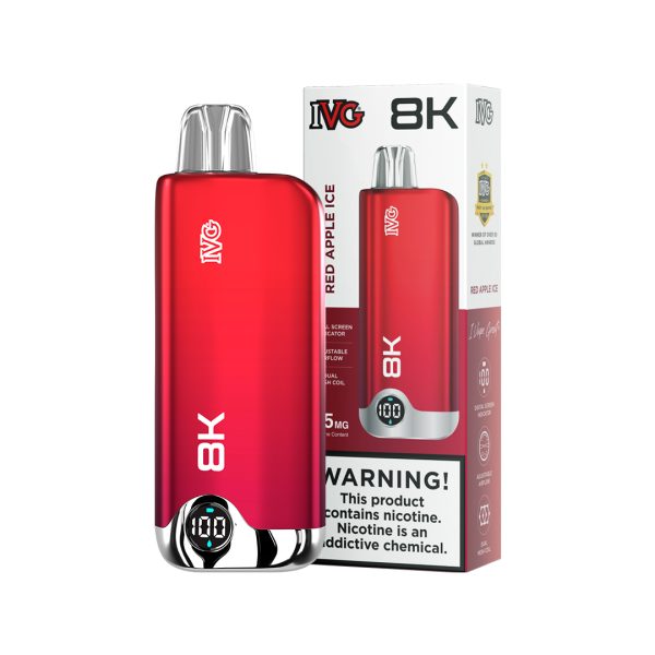 IVG 8000Puffs 35mg 600mAh Digital Screen Indicator