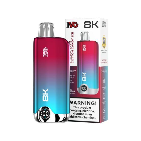 IVG 8000Puffs 35mg 600mAh Digital Screen Indicator