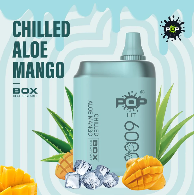 Pop Hit Chilled Aloe Mango 6000Puffs 5% Mesh Coil