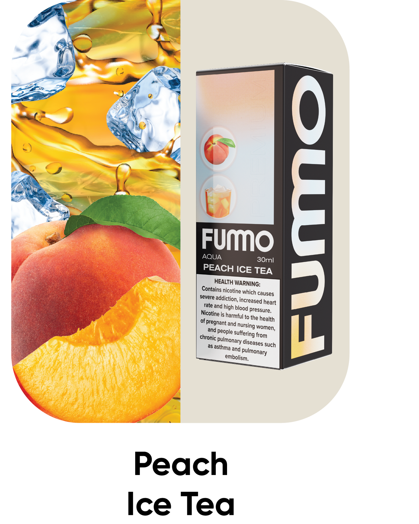 Fummo Aqua Peach Ice Tea 20mg 30ml