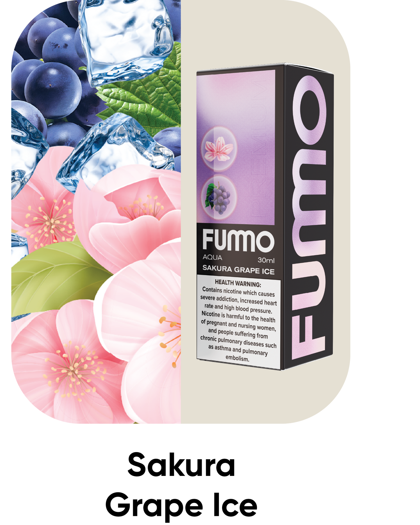 Fummo Aqua Sakura Grape Ice 20mg 30ml