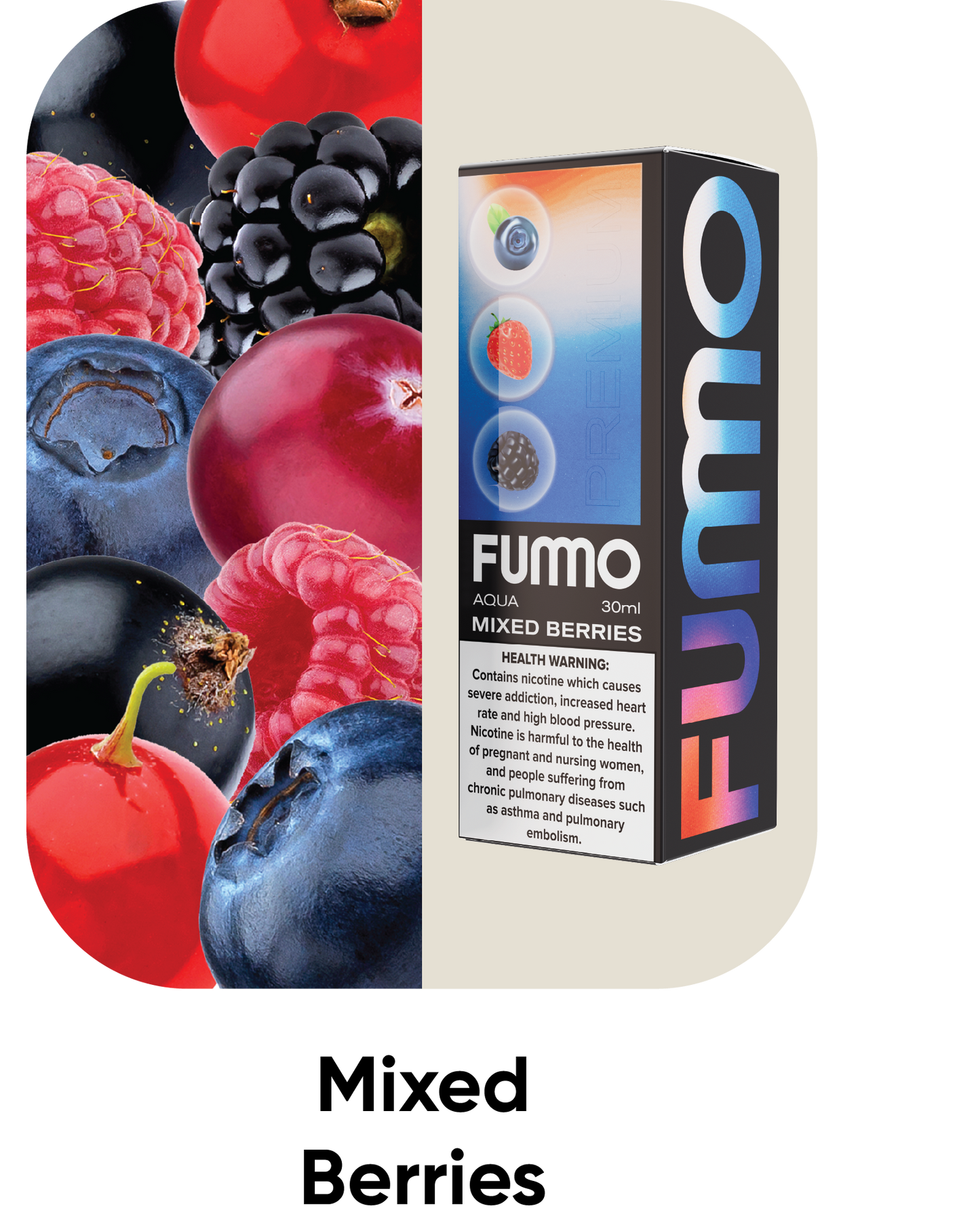 Fummo Aqua Mixed Berries 20mg 30ml