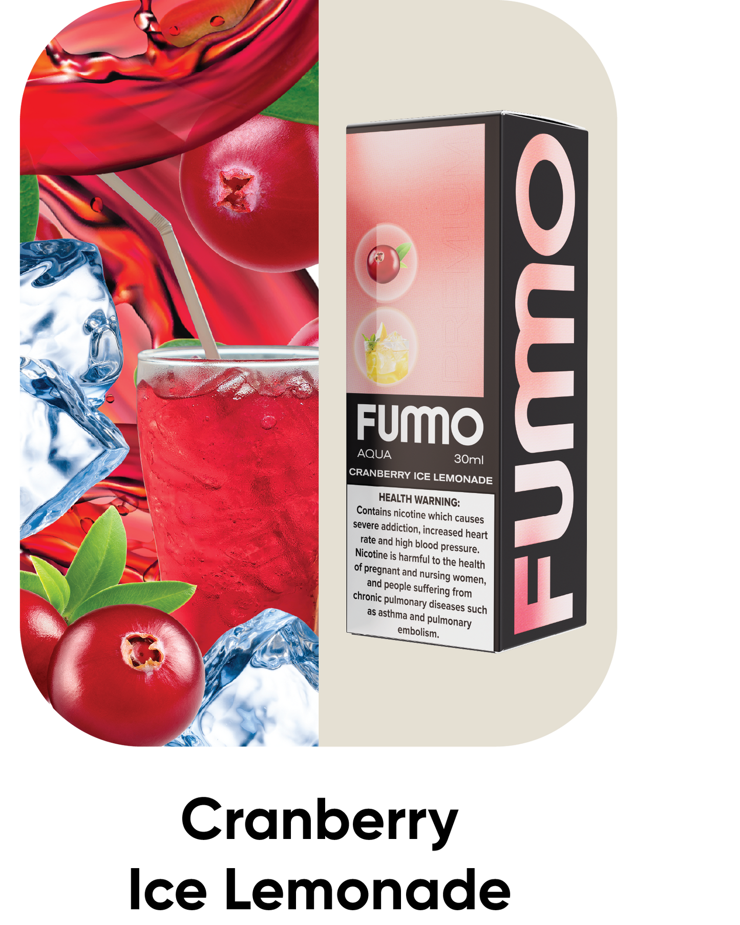 Fummo Aqua Cranberry Ice Lemonade 20mg 30ml