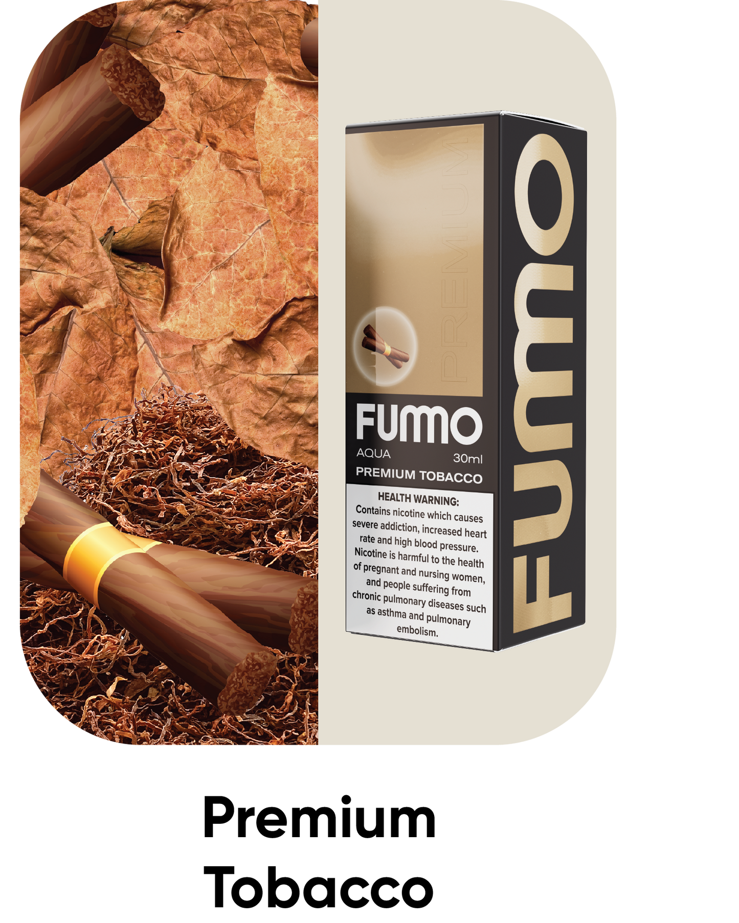 Fummo Aqua Premium Tobacco 20mg 30ml