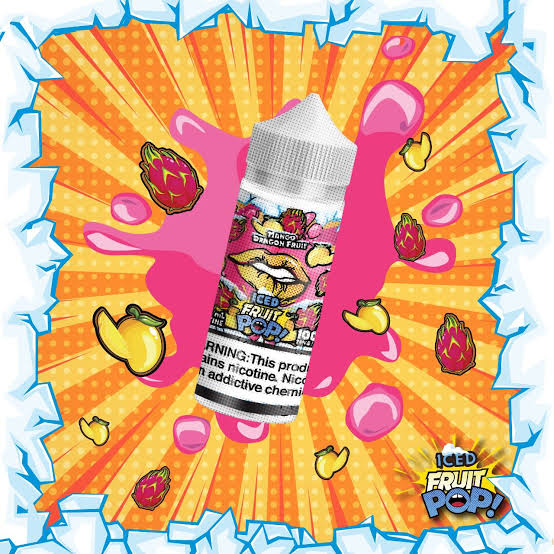 Pop Vapors Mango Dragon Fruits Iced 0mg 100ml