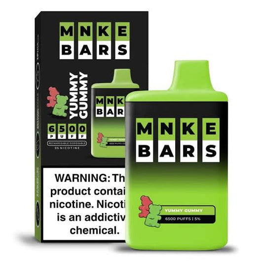 MNKE Bars Yummy Gummy 2% 6500Puffs Disposable