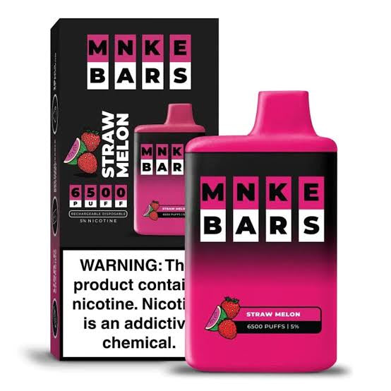 MNKE Bars Strawmelon  2% 6500Puffs Disposable