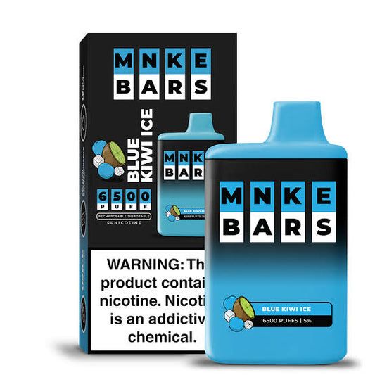 MNKE Bars Blue Kiwi Ice  2% 6500Puffs Disposable