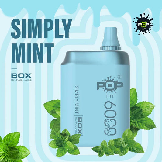 Pop Hit Simply Mint 6000Puffs 5% Mesh Coil