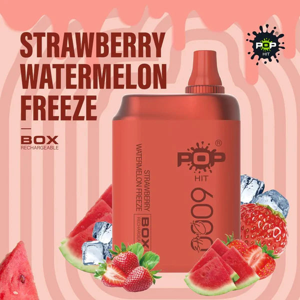 Pop Hit Strawberry Watermelon Freeze 6000Puffs 5% Mesh Coil