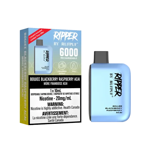 Ripper By Rufpuf Blackberry Raspberry Ice 5% 6000Puffs Disposable