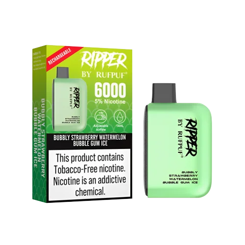 Ripper By Rufpuf Raspberry Watermelon Ice 5% 6000Puffs Disposable