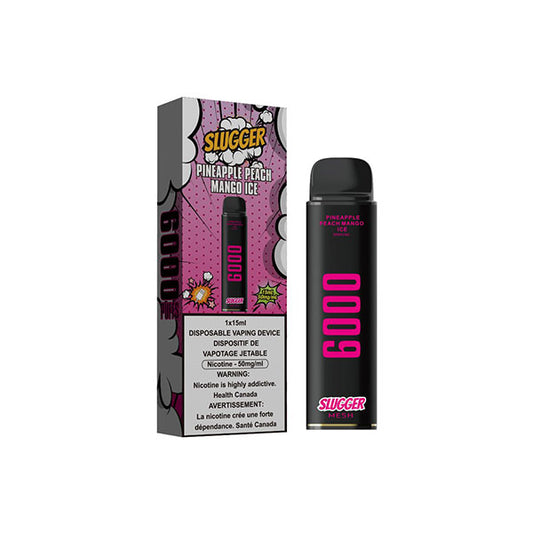 Slugger Pineapple Peach Mango Ice 50mg 6000Puffs Disposable