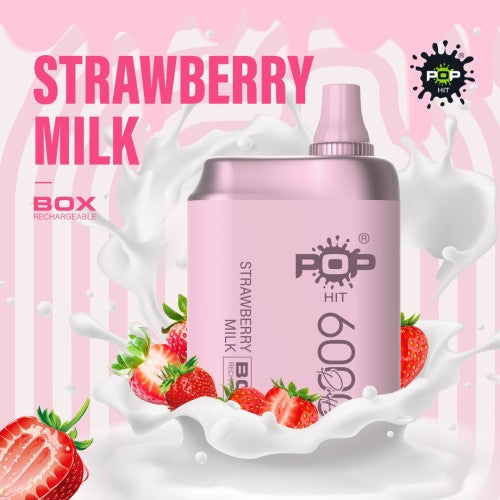 Pop Hit Strawberry Milk 6000Puffs 5% Mesh Coil