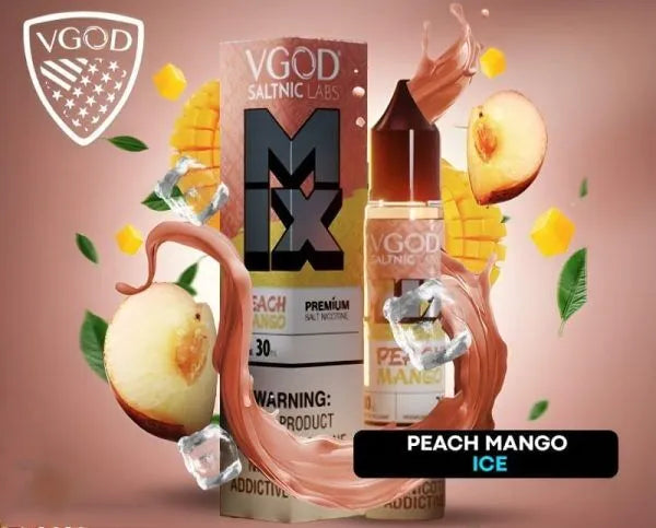 Vgod Mango Peach Iced Mix Series New Arrival 25mg 30ml