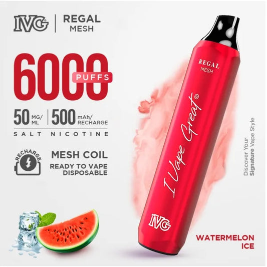 Ivg Regal Watermelon Ice 50mg 6000Puffs 500mAh