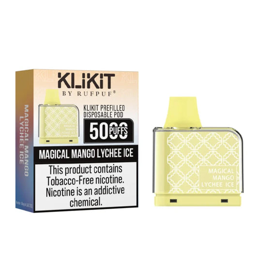 Klikit Magical Mango Lychee Ice Prefilled Disposable Pod 50mg 5000Puffs