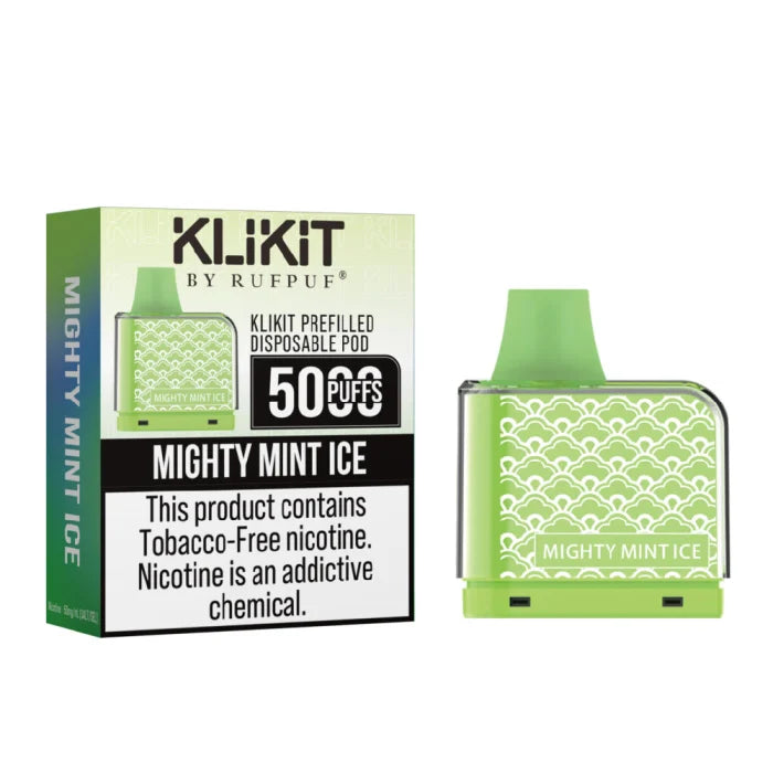 Klikit Mighty Mint Ice Prefilled Disposable Pod 50mg 5000Puffs