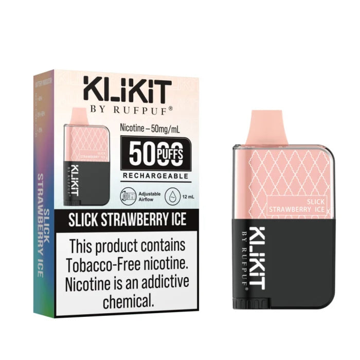 Klikit By Rufpuf Slick Strawberry Ice 50mg 5000Puffs Disposable