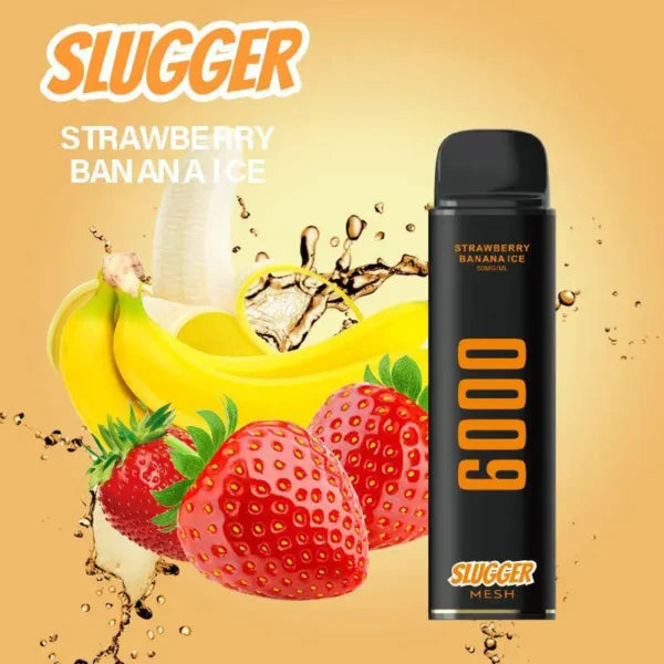 Slugger Strawberry Banana Ice 50mg 6000Puffs Disposable